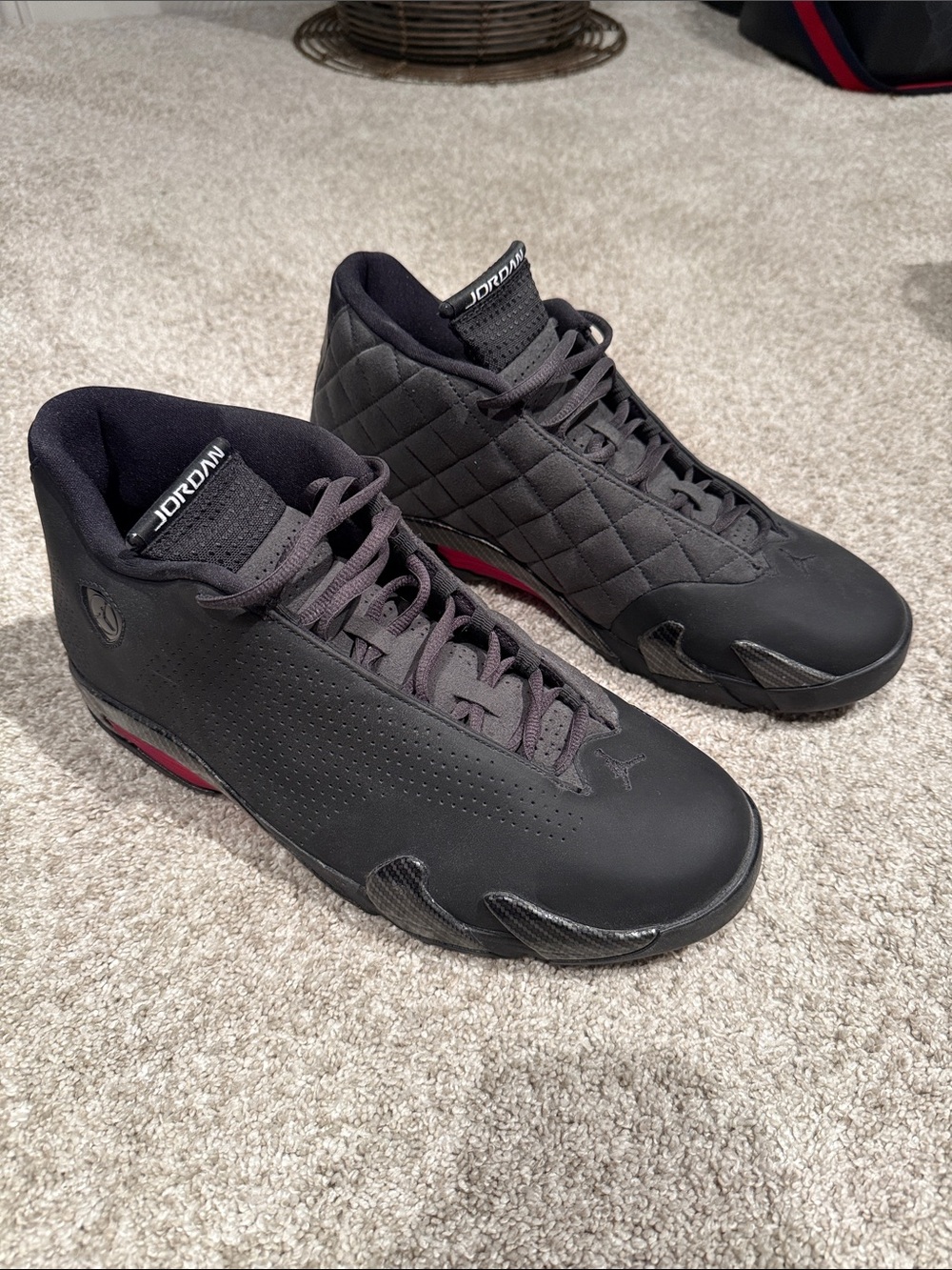 Jordan 14 Retro SE Black Anthracite. Worn 1-2 times, no box. Look brand new.